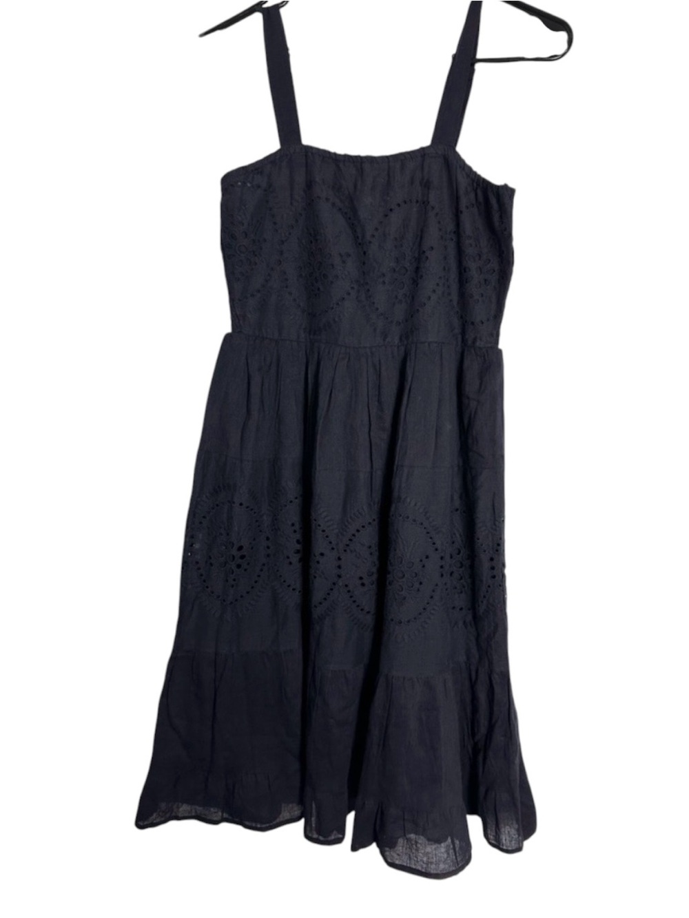 Nation Ak Outfits  Navy Eyelet Dress.